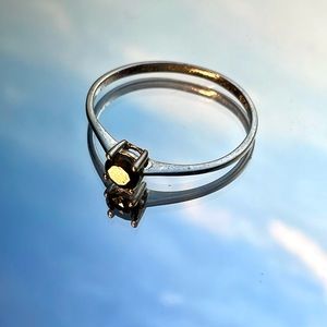 925 silver ring with black jew